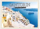 Vianmo Insegna In Legno 30X40 Cm Santorin Griechenland Fira Hauptstadt
