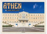 Vianmo Insegna In Legno 30X40 Cm Athen Griechenland Syntagma Platz