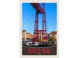 Vianmo Insegna In Legno 30X20 Cm Bilbao Spanien Europa Rote BrüCke