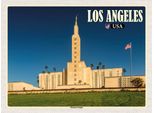 Vianmo Insegna In Legno 30X40 Cm Los Angeles Usa Mormon Temple