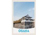 Vianmo Insegna In Legno 30X20 Cm Osaka Japan Asien Haus Stadt