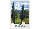 Vianmo Insegna In Legno 30X20 Cm Toskana Italien Natur Wiese