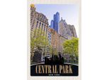Vianmo Insegna In Legno 30X20 Cm Central Park Usa New York Hochhaus