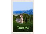 Vianmo Insegna In Legno 30X20 Cm Ampass ÖSterreich Kirche Im Wald Natur