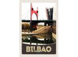 Vianmo Insegna In Legno 30X20 Cm Bilbao Spanien BrüCke