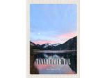 Vianmo Insegna In Legno 30X20 Cm Tannheimer Tal See Natur Sonnenaufgang