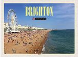 Vianmo Insegna In Legno 30X40 Cm United Kingdom Brighton Beach