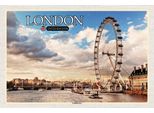 Vianmo Insegna In Legno 20X30 Cm United Kingdom England London Eye