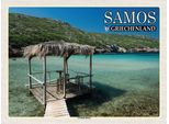 Vianmo Insegna In Legno 30X40 Cm Samos Griechenland Livadaki Beach Meer