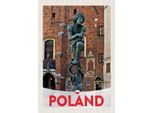 Vianmo Insegna In Legno 30X20 Cm Polen Europa Skulptur Altstadt