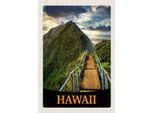 Vianmo Insegna In Legno 30X20 Cm Hawai Insel Strand Palmen Natur