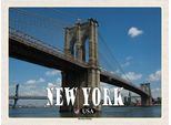 Vianmo Insegna In Legno 30X40 Cm New York Usa Brookly Bridge BrüCke