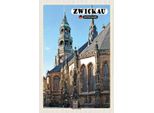 Vianmo Insegna In Legno 30X20 Cm Zwickau Dom St. Marien Kirche