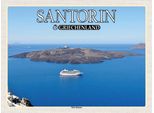 Vianmo Insegna In Legno 30X40 Cm Santorin Griechenland Palea Kameni Insel