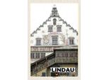 Vianmo Insegna In Legno 30X20 Cm Lindau Rathaus Architektur