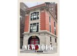 Vianmo Insegna In Legno 40X30 Cm New York Usa Firehouse