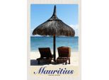Vianmo Insegna In Legno 30X20 Cm Mauritius Indischer Ozean Liege