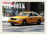 Vianmo Insegna In Legno 30X40 Cm New York Usa Taxi StraßEn
