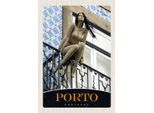 Vianmo Insegna In Legno 30X20 Cm Porto Portugal Skulptur