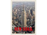 Vianmo Insegna In Legno 40X30 Cm New York Empire State Building Dko