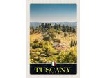 Vianmo Insegna In Legno 30X20 Cm Toskana Italien Natur Weinfelder