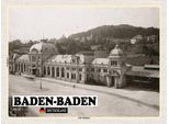 Vianmo Insegna In Legno 30X40 Cm Baden-Baden Alter Bahnhof