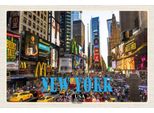 Vianmo Insegna In Legno 12X18 Cm New York Usa Times Square Zentrum