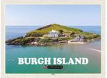Vianmo Insegna In Legno 30X40 Cm Burgh Island United Kingdom