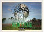 Vianmo Insegna In Legno 30X40 Cm New York Usa Flushing Meadows-Corona Park