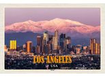 Vianmo Insegna In Legno 12X18 Cm Los Angeles Skyline Berge Wolkenkratzer