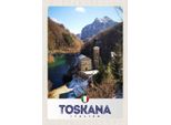 Vianmo Insegna In Legno 30X20 Cm Toskana Italien Architektur Berge