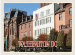 Vianmo Insegna In Legno 30X40 Cm Washington Dc Usa Blair House GäStehaus