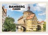 Vianmo Insegna In Legno 20X30 Cm Bamberg Altes Rathaus Fluss