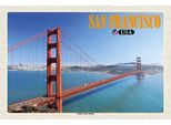 Vianmo Insegna In Legno 12X18 Cm San Francisco Usa Golden Gate Bridge