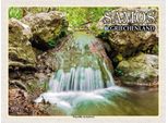 Vianmo Insegna In Legno 30X40 Cm Samos Griechenland WasserfäLle Karlovasi