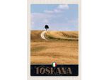 Vianmo Insegna In Legno 30X20 Cm Toskana Italien Baum Wiese Natur
