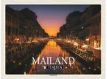 Vianmo Insegna In Legno 30X40 Cm Mailand Italien Navigli-Viertel