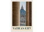 Vianmo Insegna In Legno 30X20 Cm Vatikan City GebäUde Architektur
