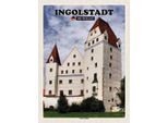 Vianmo Insegna In Legno 40X30 Cm Ingolstadt Neues Schloss