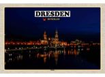 Vianmo Insegna In Legno 20X30 Cm Dresden Deutschland Elbufer