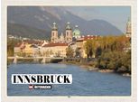 Vianmo Insegna In Legno 30X40 Cm Innsbruck ÖSterreich Inn Fluss