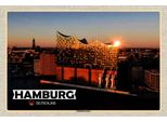 Vianmo Insegna In Legno 20X30 Cm Hamburg Elbphilharmonie Architektur