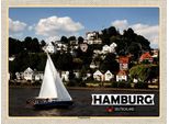 Vianmo Insegna In Legno 30X40 Cm Hamburg Treppenviertel Boot