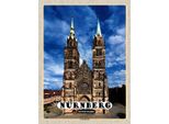 Vianmo Insegna In Legno 40X30 Cm NüRnberg Lorenzkirche