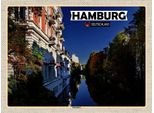 Vianmo Insegna In Legno 30X40 Cm Hamburg Eppendorf Ausblick Fluss