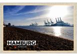 Vianmo Insegna In Legno 20X30 Cm Hambrg Elbstrand Hafen Fluss