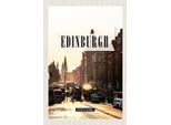 Vianmo Insegna In Legno 18X12 Cm Edinburgh Scotland Reiseziel