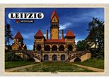 Vianmo Insegna In Legno 20X30 Cm Leipzig SüDfriedhof Architektur