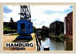 Vianmo Insegna In Legno 20X30 Cm Hamburg Barmbeck Fluss