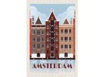 Vianmo Insegna In Legno 18X12 Cm Amsterdam Reiseziel Geschenk